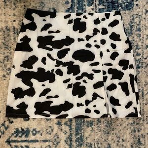 Cow Print Skirt